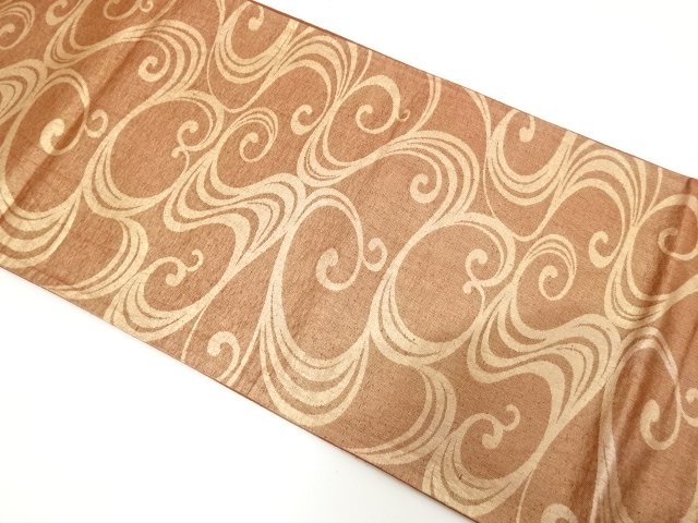 JAPANESE KIMONO / ANTIQUE FUKURO OBI / WOVEN STREAM